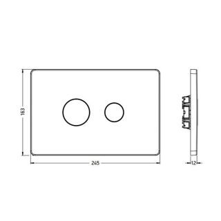 Клавиша смыва ArtCeram 703.000.05 белая